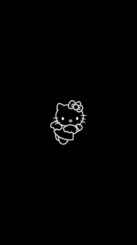 Black And White Hello Kitty Wallpaper, Black Hello Kitty Wallpaper, Black And White Hello Kitty, Hello Kitty Wallpaper Black, Bow Wallpaper Iphone, Bow Wallpaper, Hello Kitty Clothes, Hello Kitty Aesthetic, Hello Kitty Backgrounds