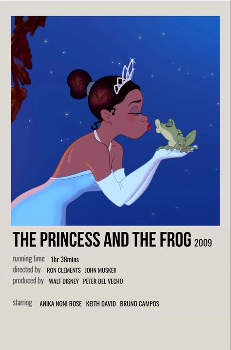 minimal polaroid movie poster for the princess and the frog, walt disney Foto Muro Collage, Indie Movie Posters, Film Polaroid, Iconic Movie Posters, Movie Card, Film Posters Minimalist, Film Poster Design, Film Posters Vintage, Film Disney