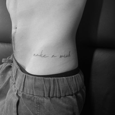 #tattoo #ink #fonts #soto.ink #mysoto Make A Wish Tattoo, Wish Tattoo, Tattoo Ink, Minimal Tattoo, Make A Wish, Tattoo Quotes, Collage, Tattoos, Pins