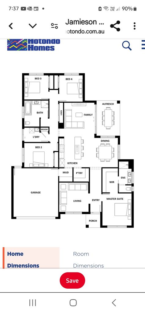 Hotondo Homes, Dual Occupancy, Victoria House, First Home Buyer, Frank Lloyd, Frank Lloyd Wright, Lloyd Wright, New Home Designs, Room Dimensions