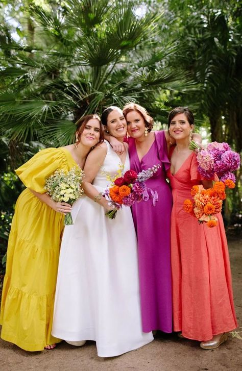 Viva Magenta Wedding Ideas ― How To Use Pantone's Colour Of The Year 1 - Fab Mood | Wedding Color, Haircuts & Hairstyles | Nails | Colours Prom Satin Dress, Color Palette Magenta, Viva Magenta Wedding, Magenta Bridesmaid Dresses, Colour Of The Year 2023, Bridesmaid Dress Sage, Hot Pink Bridesmaid Dresses, Fab Mood, Hot Pink Bridesmaids