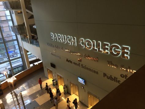 CUNY Baruch in NYC my college Baruch College, Financial Engineering, College Goals, Goal Board, Paper Towns, Psychology Student, College Aesthetic, Paper People, Dream College