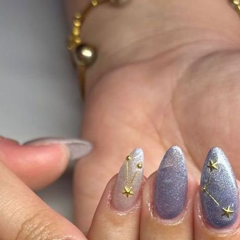 kc nailed it ♡ on Instagram: "constellations ⋆ . ˚ ✩ ✭ ⋆☆ﾟ" Constellation Nails, Constellation Nail Art, Celestial Nails, Bday Nails, Key Board, Zodiac Constellations, Nailed It, Makeup Nails, Nails Inspiration