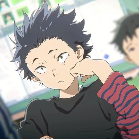 Shouya Ishida, Shoya Ishida, A Silent Voice, Anime Character, Anime, Black