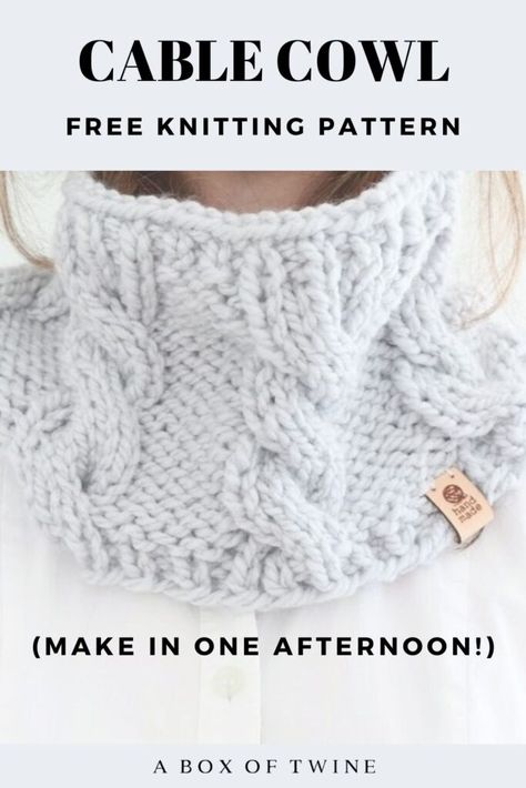 Cabled Cowl Knitting Pattern, Knotted Cowl Pattern, Cable Cowl Knitting Patterns Free, Cowl Hat Knitting Pattern, Knitting Pattern For Cowl Neck Scarf, Cable Cowl Knitting Pattern, Super Bulky Cowl Knit Pattern, Cable Knit Cowl Pattern Free, Bulky Knit Cowl Pattern Free