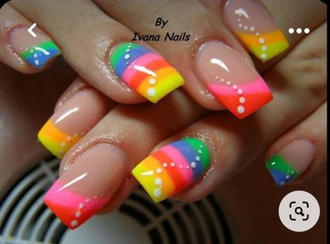 #rainbownails #nails #nailart #nailsofinstagram #rainbow #nailsoftheday #acrylicnails #gelnails #nailsonfleek #summernails #glitternails #ombrenails #nailporn #nailinspo #coffinnails #colorfulnails #naildesign #pinknails #longnails #nailstagram #nailtech #marblenails #instanails #inspire #nailswag #manicure #nailstyle #gelpolish #nailpolish #nailsmagazine Rainbow Nail Art Designs, Summer Nails 2023, Rainbow Nails Design, Rainbow Nail Art, Unghie Sfumate, Nails Art Designs, Colorful Nail Art, Fall Nail Art Designs, Colorful Nail