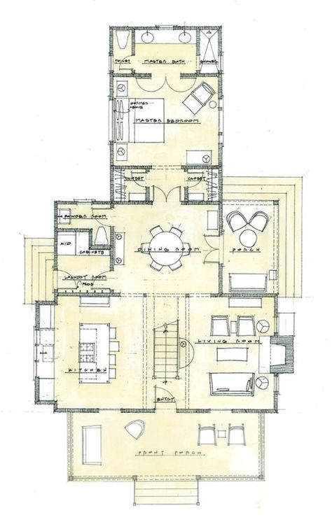 Randolph Cottage Porch Alternative by Bill Ingram for Southern Living! – ARTFOODHOME.COM Southern Living House Plans Cottage, House Plans Cottage, Bill Ingram, Hotel Plans, Southern Living House, Cottage Plans, Cottage Porch, Cottage House Plan, Allison Ramsey