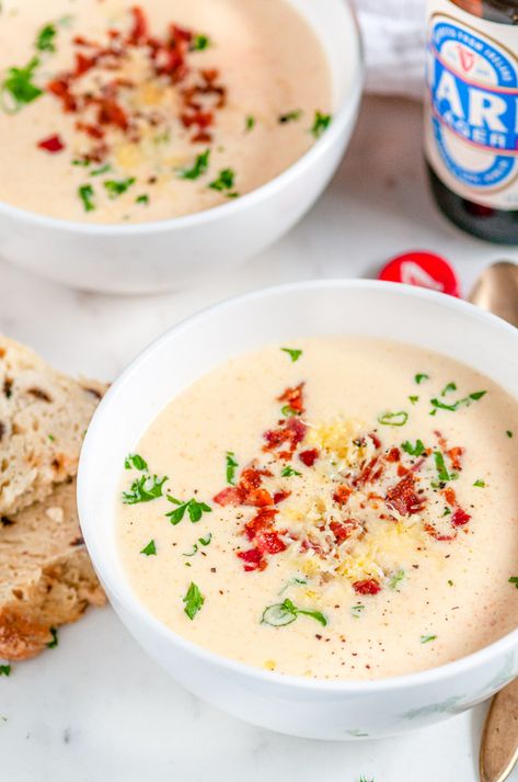 Irish Cheddar Soup, Irish Soup Recipes, Cheese Beer Soup, Irish Beer Cheese, Irish Beer Cheese Soup, Irish Cheese, Irish Soup, Beer Soup, Irish Dinner