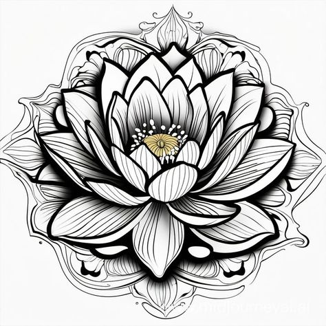 "Mesmerizing water lily tattoo idea – a symbol of timeless beauty and grace. Perfect ink inspiration for those seeking elegance and meaningful body art. 🌺💉" Water Lily Tattoo Design, Lily Tattoo Designs, Water Lily Tattoo, Lily Tattoos, Water Lily Tattoos, Lily Tattoo Design, Flower Tat, Lotus Flower Art, Elements Tattoo