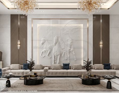 Classic Guest Room Interior Design, Men Majlis Modern, Luxury Majlis Design, Modern Majlis Design, Luxurious Drawing Room, Majlis Design Modern, Sofa Back Wall Design, Men Majlis Design, Majles Design