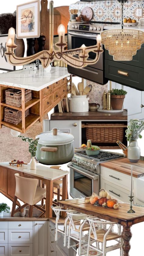 Modern boho kitchen, cozy kitchen style, earthy tone kitchen Earthy Tone Kitchen, Vintage Boho Kitchen, Modern Boho Kitchen, Kitchen Cozy, House Vibes, Cozy Kitchen, Boho Kitchen, Kitchen Style, Modern Boho