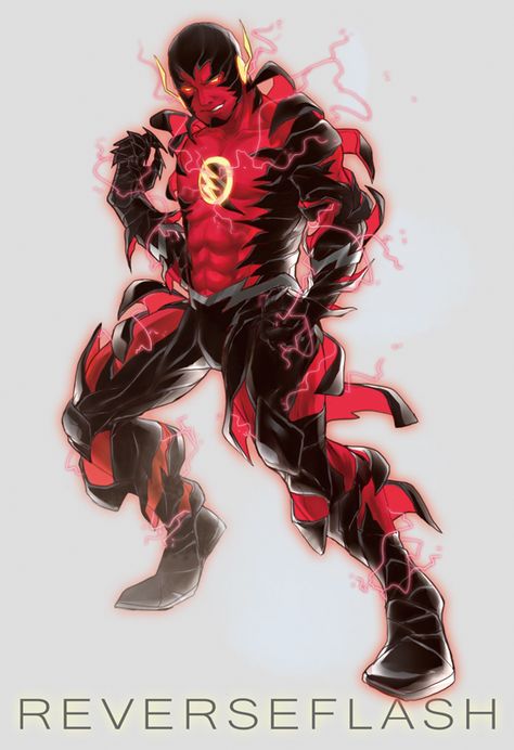 N52 Reverse Flash by onlyfuge on DeviantArt Daniel West Reverse Flash, Reverse Flash New 52, Flash Villains, Dc Speedsters, Dc Comics Collection, Flash Dc Comics, Draw Comics, Reverse Flash, Kid Flash