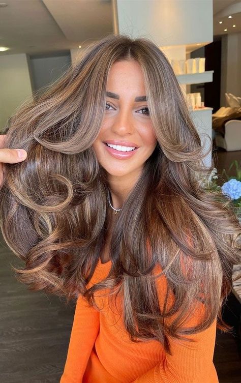 Brown Hair Shades, Brown Hair Looks, Honey Brown Hair, Brown Hair Inspo, Brunette Hair With Highlights, Brown Hair Balayage, Honey Hair, Hair Inspiration Color, Hair Inspo Color