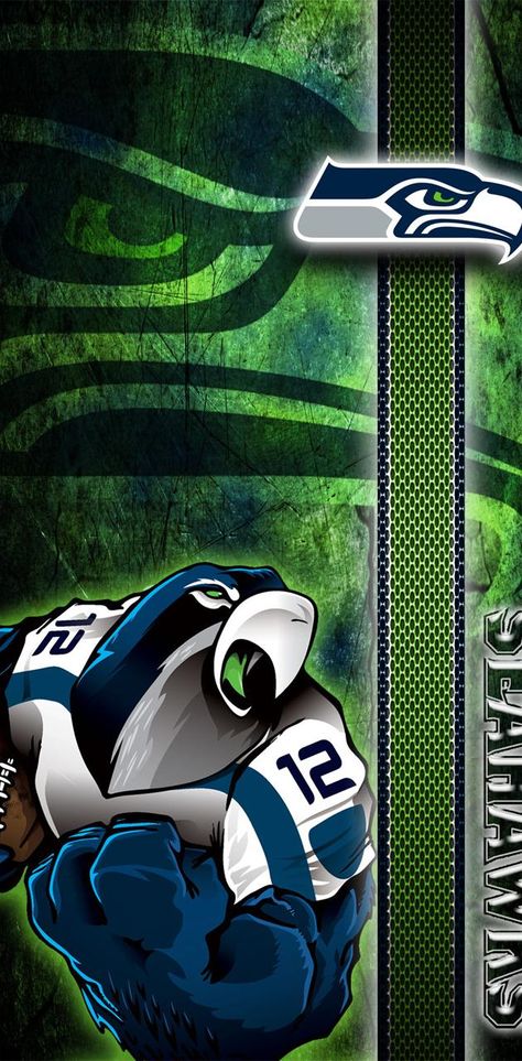 Seahawks Wallpaper, Seahawks Memes, Badass Pictures, Nfl Art, Seattle Style, Legion Of Boom, Nfl Seahawks, Seattle Seahawks Logo, Football Crafts