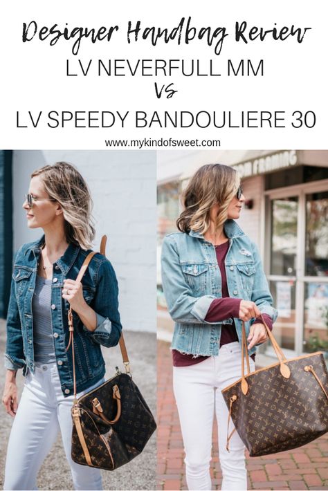 Desginer Handbag Review: Louis Vuitton Neverfull MM vs. Louis Vuitton Speedy Bandouliere 30 | my kind of sweet | designer handbags | handbags 2018 | accessories | holiday gift ideas | mom gift ideas | christmas gift idea | mom style | mom life #style #styleblogger #handbags #louisvuittonhandbags #momblogger Mom Gift Ideas Christmas, Louis Vuitton Bandouliere, Louis Vuitton Handbags Neverfull, Gift Ideas Mom, Vintage Louis Vuitton Handbags, Louis Vuitton Nails, Vuitton Outfit, Louis Vuitton Outfit, Speedy Bandouliere 30