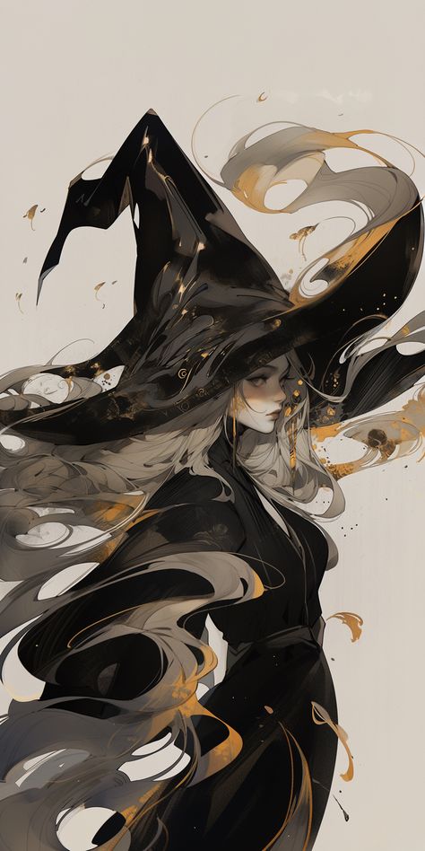 Witch Digital Art, Old Character, Witch Drawing, الفن الرقمي, Arte Peculiar, Digital Portrait Art, Anime Pixel Art, Arte Sketchbook, Arte Inspo