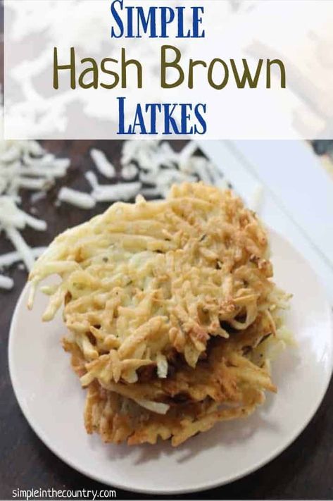 You kids will love helping you make these simple hash brown latkes. Older kids will love being able to create these with very little help from you. Latkes Recipe Easy, Homeschool Unit Study Ideas, Pecan Pie Cobbler Recipe, Oven Hashbrowns, Latke Recipe, Easy Hashbrowns, Unit Study Ideas, Frozen Hash Browns, Pecan Pie Cobbler