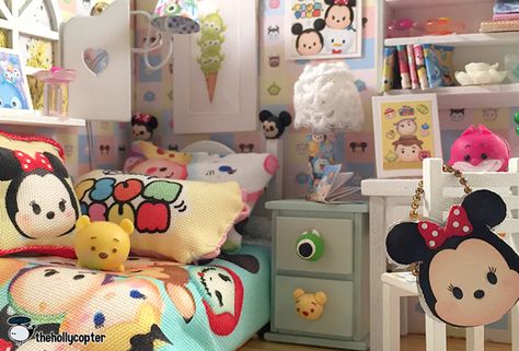 blog-1 Themed Dollhouse, Disney Dollhouse, Disney Room, Disney Cuties, Disney Rooms, Disney Japan, Disney Tsum Tsum, Miniature Rooms, Dollhouse Toys