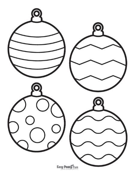 Free Printable Christmas Ornaments Coloring Pages - Easy Peasy and Fun Ornaments Coloring Pages, Christmas Ornament Clipart, Christmas Ornament Coloring Page, Printable Christmas Ornaments, Printable Flower Coloring Pages, Printable Christmas Coloring Pages, Fruit Coloring Pages, Easy Christmas Ornaments, Unique Christmas Decorations