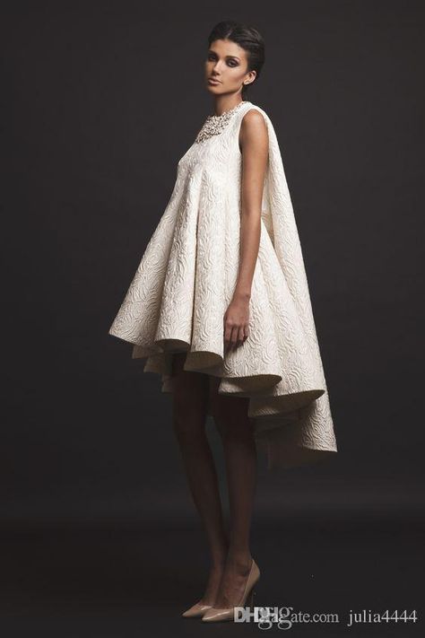 Krikor Jabotian Wedding, Baby Doll Dress For Women, White Baby Doll Dress, Krikor Jabotian, Cheap Gowns, Elegante Y Chic, Baby Doll Dress, Drawstring Dresses, Mode Inspiration