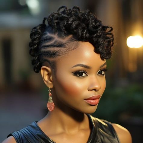 Fashionable Afro Hair Inspirations Traditional Updo, Afro Hair Inspiration, Cornrow Updo Hairstyles, Hair Ideas For Women, Updos For Short Hair, Short Hair Twist Styles, Hair Braid Patterns, Black Hair Updo Hairstyles, Natural Hair Cuts