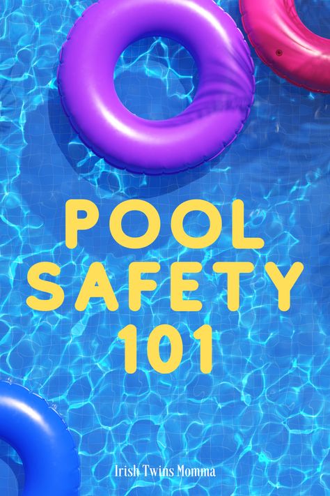 June is National Safety Month and with kids getting out for the summer I thought that it would be great to freshen up our safety skills around and in the pool. Irish Twins, Portable Pools, National Safety, Pool Safety, Water Safety, Developmental Disabilities, Pool Bags, Swim Lessons, Home Safety