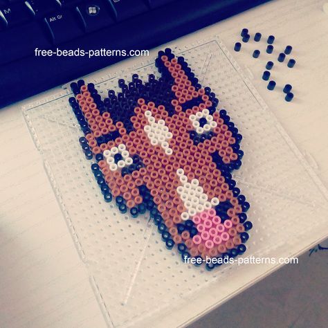 BoJack Horseman Netflix Hama Beads Perler Beads work photo Bojack Horseman Cross Stitch, Bojack Horseman Perler Beads, Beads Perler, Rave Kandi, Perler Ideas, Easy Perler Beads Ideas, Beads Patterns, Patch Jacket, Perler Crafts