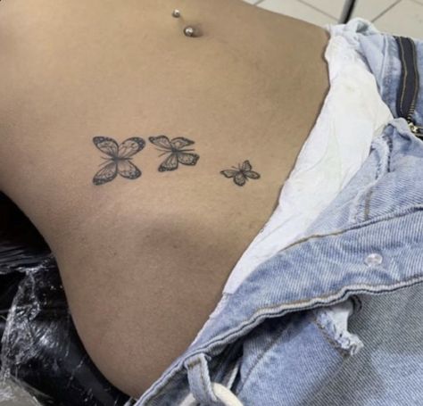 Waist Tattoos, Small Butterfly Tattoo, Petite Tattoos, Inspiration Tattoos, Dope Tattoos For Women, Stomach Tattoos, Stylist Tattoos, Cute Tattoos For Women, Classy Tattoos