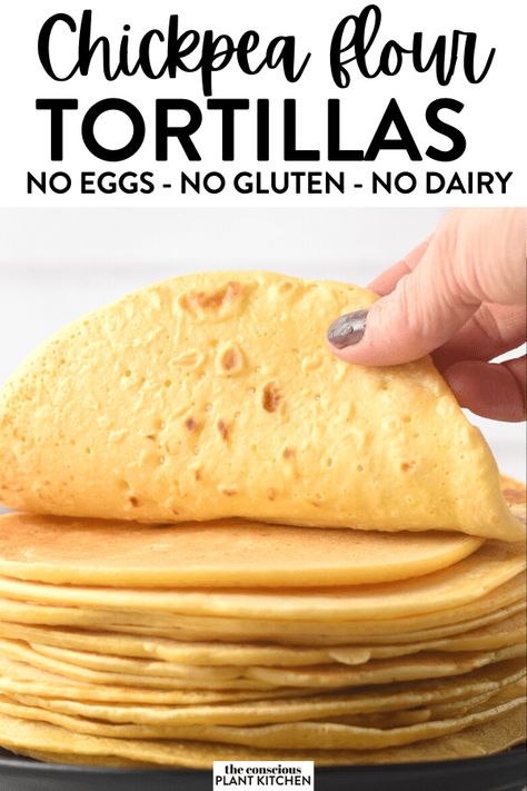 Ella Vegan, Chickpea Flour Recipes, Vegan Tortilla, Vegan Chickpea Curry, Gluten Free Tortillas, Lost 100 Pounds, Low Carb Low Sugar, Best Low Carb Recipes, Tortilla Recipe