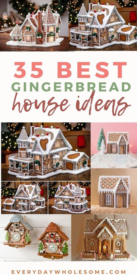 Best Gingerbread House, Christmas Gingerbread Houses, Gingerbread House Icing, Easy Gingerbread House, Gingerbread House Ideas, Homemade Gingerbread House, Gingerbread House Candy, Ginger Bread House Diy, Cool Gingerbread Houses