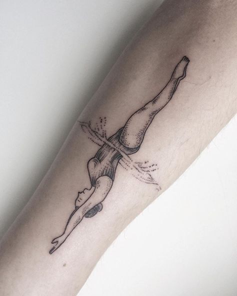 Woman Diving, Underwater Tattoo, Male Swimmers, Mexico Tattoo, Swimming Tattoo, Dove Tattoos, Sailor Tattoo, Women's Diving, Anchor Tattoo