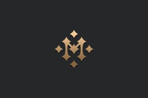 Letter M stars logo icon design template. Business symbol or sign. Luxury logotype. Vector illustration M Design Logo, Logo Minimalism, Luxury Logotype, V Logo Design, Business Symbols, Stars Logo, Illustration Font, Art Logos, Star Logo Design