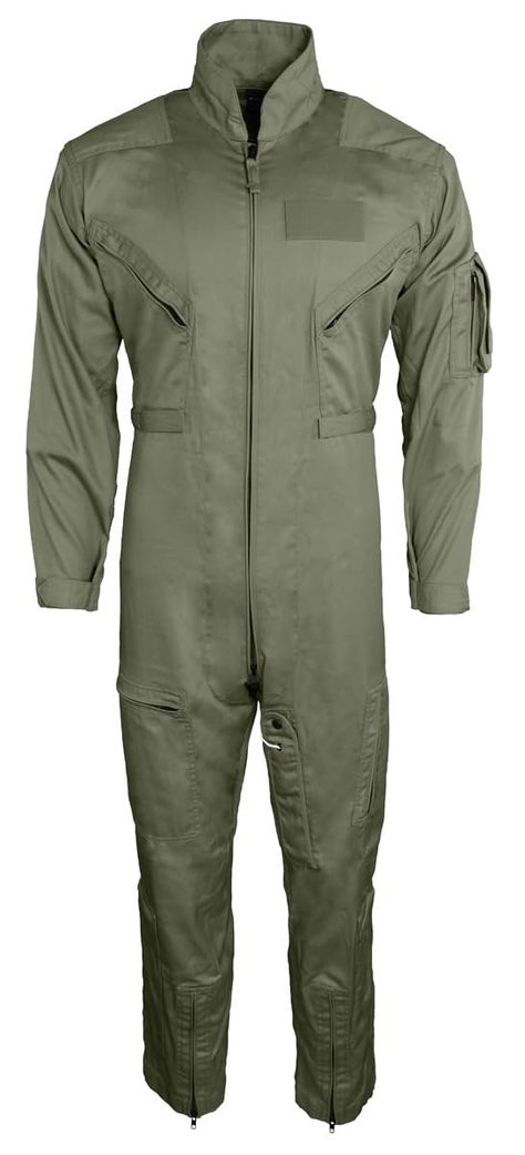 PRICES MAY VARY. SEWN TO SPEC: The Poly/Cotton 27/P Flight Suit is sewn to mil-spec YACL-WP PD 99-01 R using a non-FR twill fabric using quality fabric, trims and thread. Sized in alpha sizes for reduced complexity and a generous fit. DURABLE FABRIC: The 5.2 oz 65% polyester 35% cotton twill fabric used on this flight suit is durable while lightweight and is colorfast, wrinkle and shrink resistant. Dyed to match military colors tan and freedom sage as well as commercial pilot coverall colors bla Utility Clothing, Types Of Suits, Military Color, Commercial Pilot, Men Jumpsuit, Men's Uniforms, Coverall Jumpsuit, Flight Suit, Mil Spec