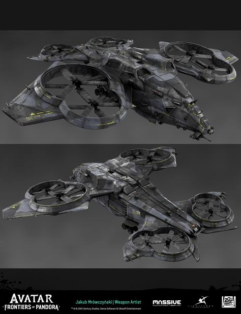 ArtStation - Avatar: Frontiers of Pandora - Wyvern, Jakub Mrówczyński Avatar Spaceship, Sci Fi Gunship, Dropship Concept Art, Avatar Vehicles, Space Ships Concept Art, Sci Fi Submarine, Avatar Frontiers Of Pandora, Sci Fi Vehicle, Avatar Rda