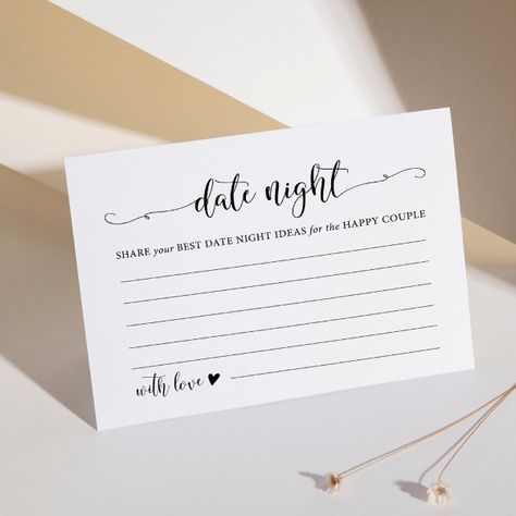 Date Jar Wedding Advice Date Night Ideas Card Date Jar Wedding, Date Jar, Wedding Jars, Wedding Advice Cards, Date Night Ideas, Advice Cards, Wedding Games, Kids Nursery Decor, Wedding Advice