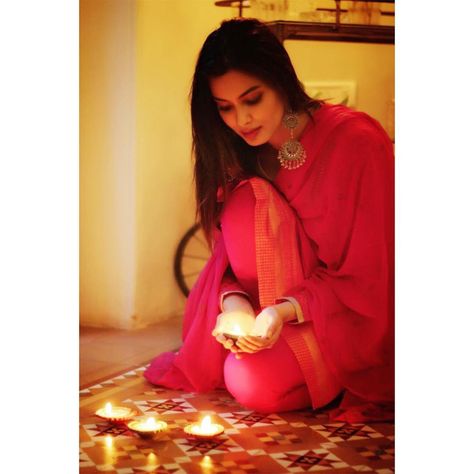 Image may contain: 1 person, indoor Diwali Photoshoot, Diwali Light, Diwali Photography, Diwali Photos, Diana Penty, Love And Peace, Indian Photoshoot, Saree Photoshoot, Indian Photography