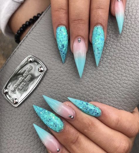 @CaramelPrvncess Unicorn Nails Designs, Unicorn Nail Art, Ideas Uñas, Stiletto Nail Art, Unicorn Nails, Stiletto Nails Designs, Mermaid Nails, Summer Acrylic Nails, Nailed It