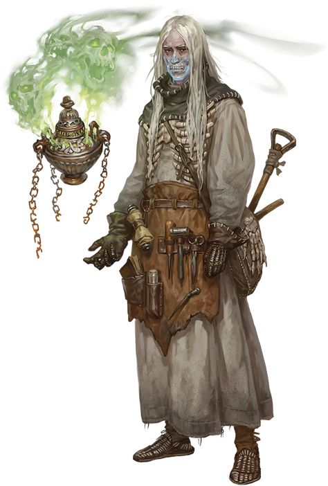 Kashrishi Pathfinder, Dnd Surgeon, Dnd Mad Scientist Art, Bugbear Assassin, Dnd Researcher, Undead Dnd Character, Cultist Rpg, Dnd Scientist, Conjuration Wizard