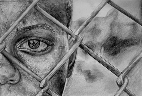 Poverty Drawing Ideas, Poverty Drawing, Lock Drawing, Prison Drawings, Refugees Art, Prison Art, Simple Drawings, Gcse Art Sketchbook, A Level Art Sketchbook