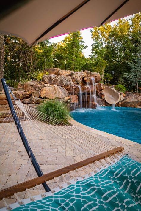 Photo Gallery | Aquascape On Display - Aquascape Pools LLC Freeform Pool Designs, Pool Indoor, Cafe Exterior, Dream Backyard Pool, Freeform Pools, Pool Areas, Luxury Swimming Pools, Pool Remodel, Small Pool Design