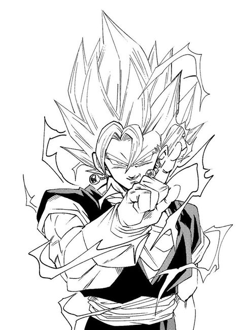 Dbz Drawings, Gogeta And Vegito, Z Tattoo, Dragon Ball Tattoo, Dragon Ball Painting, Dragon Ball Super Art, Dbz Art, Anime Dragon Ball Goku, Minimalist Tattoos