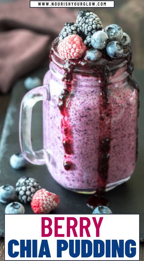 Berry Chia Pudding, Egg Substitute In Baking, Mango Chia Pudding, Chia Pudding Recipe, Gluten Free Dessert, Chocolate Chia Pudding, Chia Seed Recipes, Chia Pudding Recipes, Glow Recipe