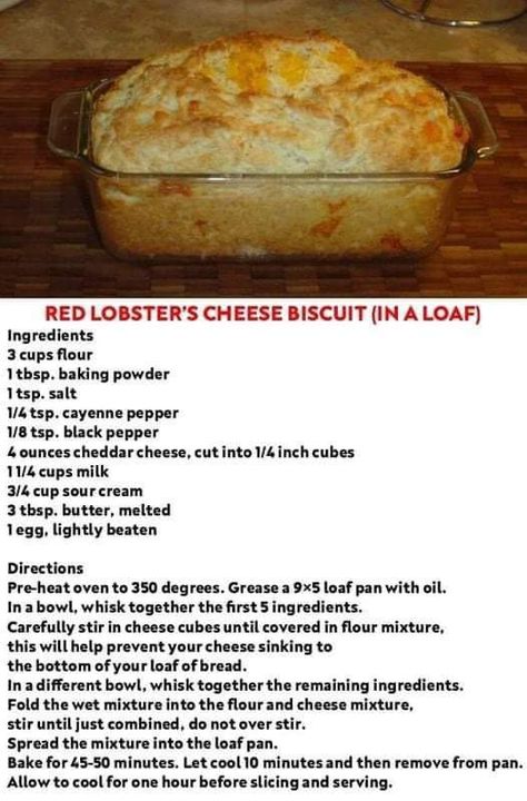 Red Lobster Bread, Red Lobster Cheese Biscuits, Bread Quick, Cheese Biscuit, Homemade Bread Recipes Easy, Homemade Bread Easy, Biscuit Bread, Cheese Biscuits, Copykat Recipes