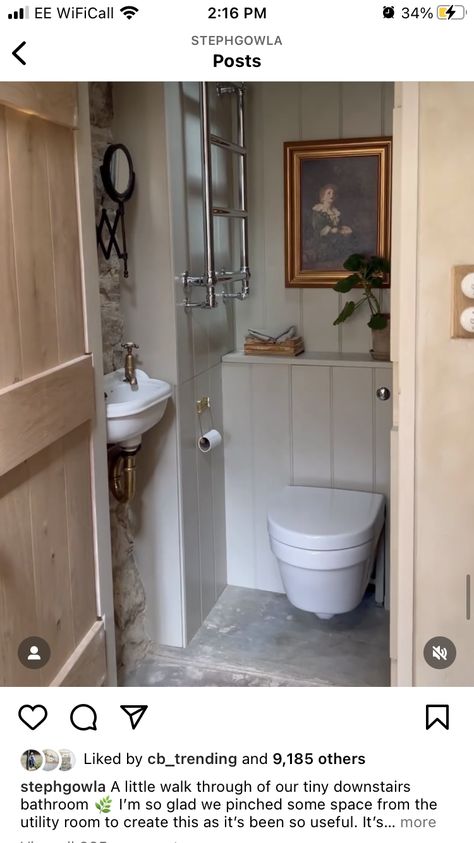 Inspirational Bathrooms, Downstairs Toilet Ideas, Beige Bathroom Tiles, Enclosed Toilet, Toilet Ideas, Downstairs Cloakroom, Downstairs Loo, Master Ensuite, Downstairs Toilet