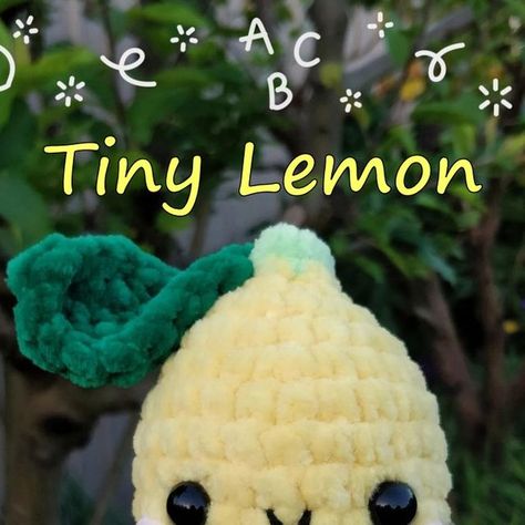 Crochet Lemon Pattern Free, Quick Crochet Plushies, Crochet Lemon Pattern, Crochet Lemons, Lemon Crochet Pattern, Crochet Food Free Patterns, Lemon Crochet, Summer Crochet Patterns Free, Crochet Lemon