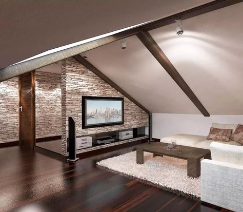 Attic Living Room, Closet Small Bedroom, Slanted Walls, Bedroom Closet Storage, Diy Seating, Attic Loft, Loft Stairs, Loft Storage, Attic Renovation