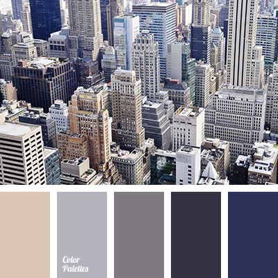 Classic palette that combines dark and lighter shades. This color scheme is suitable for a business line of clothing, also it can find its reflection in an. Nyc Color Palette, City Color Palette, Pallets Color, Living Room Design Diy, Flat Bedroom, Grey And Brown Living Room, In Color Balance, Brown And Blue Living Room, Palettes Color