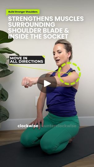 6.5K views · 778 reactions | 💪 Shoulders! This week, I’ve been sharing LOTS of great shoulder advice to make sure your shoulders, including your posture, stay healthy for a good long time. 

And this simple move is one of my faves. 🙌 

✔️It’s easy to do…

✔️It strengthens the important muscles around your shoulder blades…

✔️Encourages mobility through your entire joint.

Do these “shoulder socket punches” a few times a day, making sure to circle in both directions. 

And if you need more help with your shoulders, upper back, neck and posture muscles, definitely grab my FREE POSTURE MASTERCLASS!!! 

I put it together after listening to so many of you that struggle with posture issues, shoulder pain and neck tension. This will help! 

💥 Just type POSTURE in the comments below ⬇️ and I’ll Posture Muscles, Neck Tension, Strong Arms, Strong Shoulders, Shoulder Pain, Back Neck, Neck Pain, Stay Healthy, How To Stay Healthy