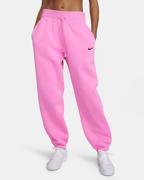 Nike Sportswear Phoenix Fleece, Sweatpants Nike, Oversized Sweatpants, Nike Sportswear Women, Oversized Pants, Luxury Loungewear, Wide Leg Sweatpants, Nike Sweatpants, Loungewear Luxury