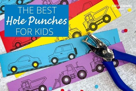 The Best Kids hole Punch to Use for Preschool Activities - Early Learning Ideas Preschool Hole Punch Activities Free, Hole Punch Activities Free Printable Preschool, Fall Hole Punch Activities Free Printable, Free Hole Punch Printables, Hole Punching Activities Free Printable, Hole Punch Activities Free Printable, Hole Punch Activities, Hole Punch Crafts, Early Learning Ideas